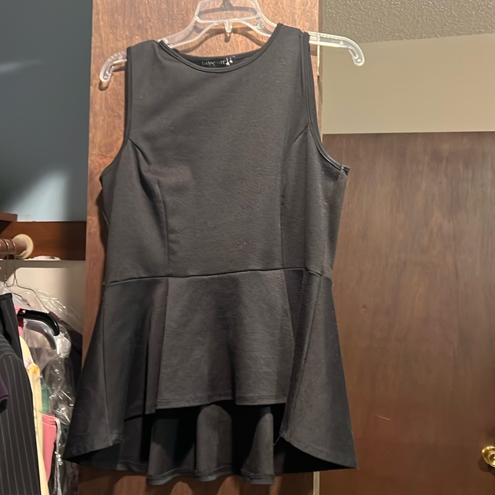 Black PePlum Blouse
